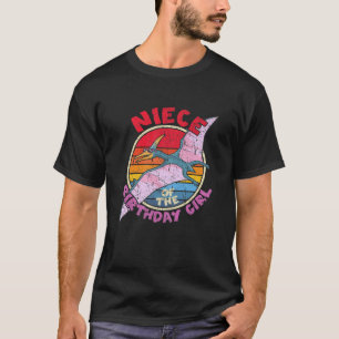 T-shirt Fille Anniversaire I Nièce I Pterodactylus I Famil