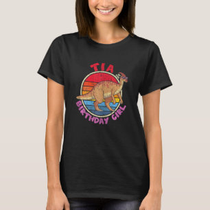 T-shirt Fille Anniversaire I Tia I Parasaurolophus I Mat d
