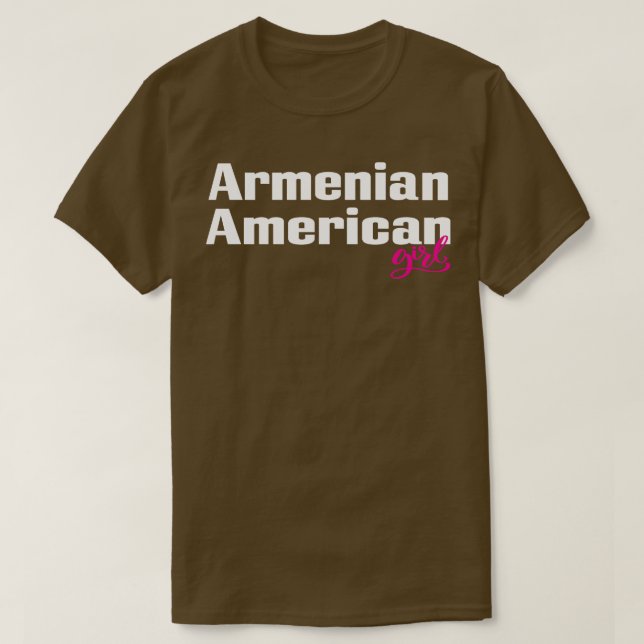 T-shirt Fille arménienne américaine 1 (Design devant)