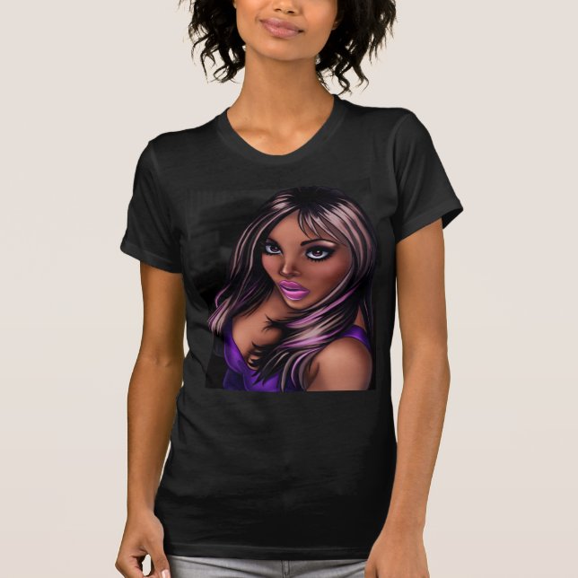 T-shirt Fille assez noire (Devant)