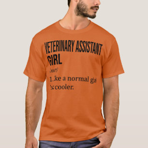 T-shirt Fille ASSISTANTE VÉTÉRINAIRE Comme Une Fille Norma