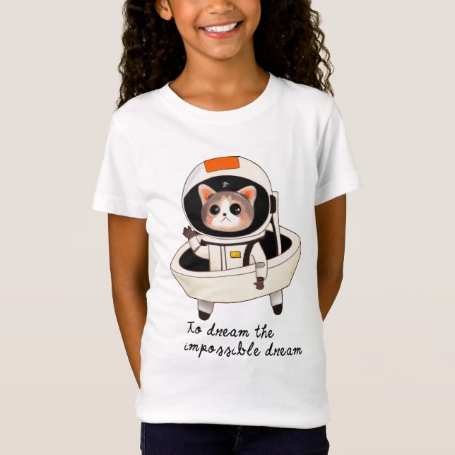 T-shirt fille astrocat (Devant)