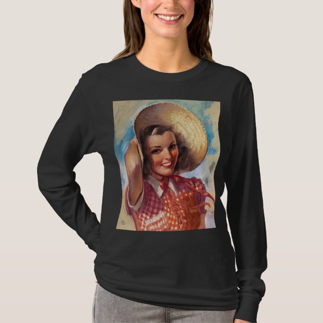 T-shirt Fille au bonnet (Devant)