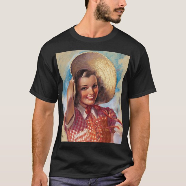 T-shirt Fille au bonnet (Devant)