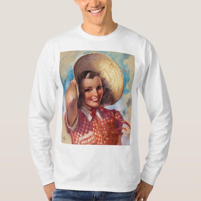 T-shirt Fille au bonnet (Devant)
