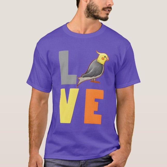 T-shirt Fille au cacatoès amour (Devant)