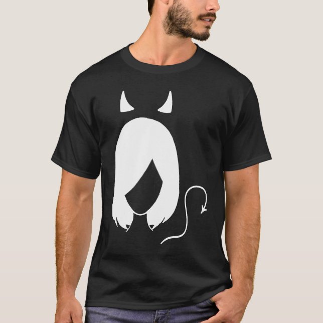 T-shirt Fille au chat maléfique X (Devant)