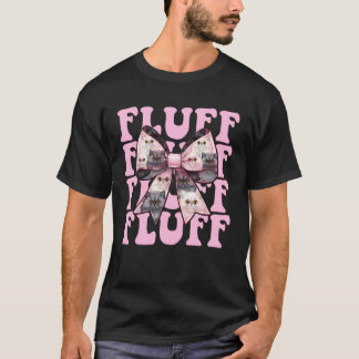 T-shirt Fille au chat persan moelleux Maman chat Rose Coqu