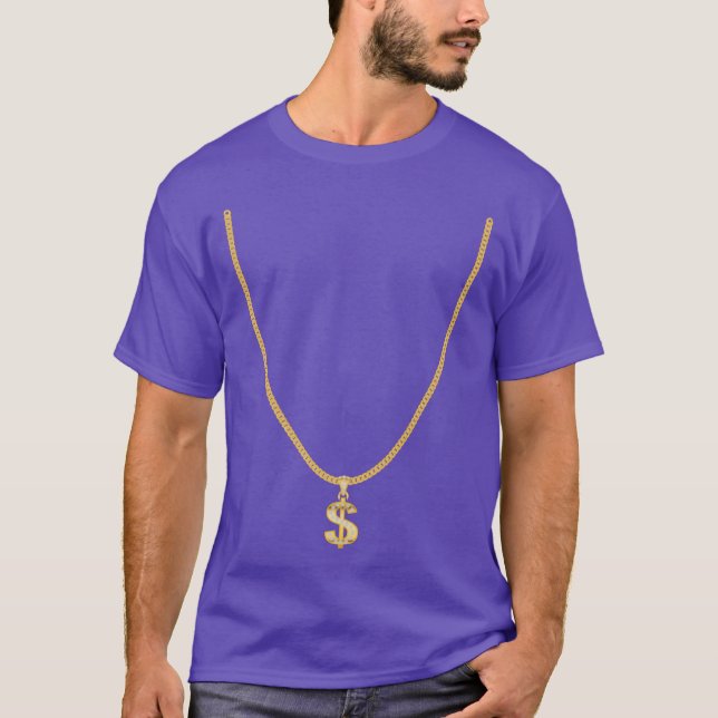 T-shirt Fille au collier de dollars (Devant)