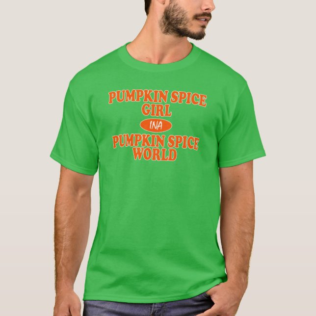 T-shirt Fille au goût de citrouille rétro (Devant)