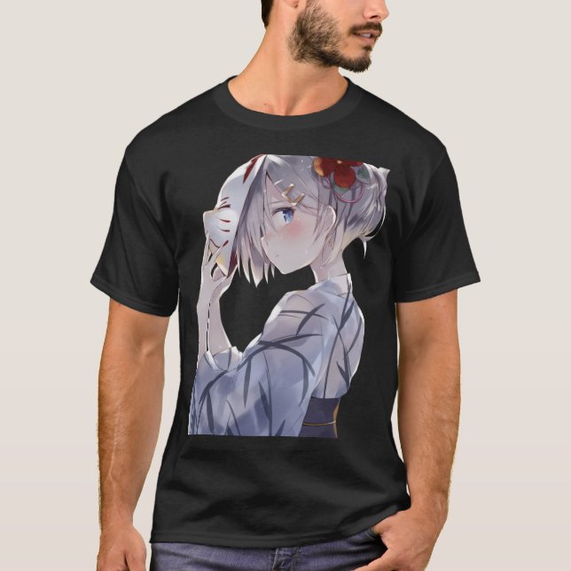 T-shirt Fille au Masque de Renard (Devant)