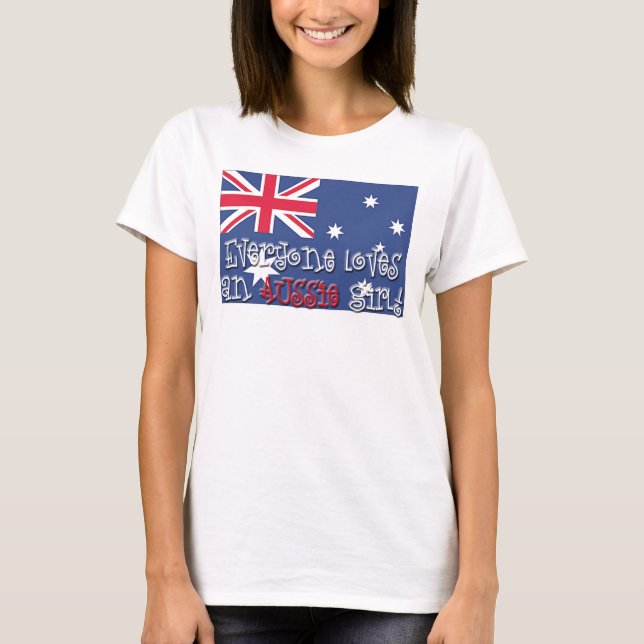 T-shirt Fille australienne (Devant)