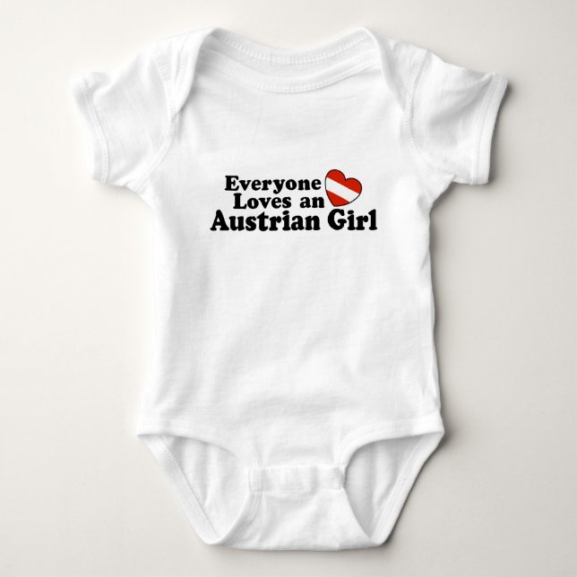 T-shirt fille autrichienne (Devant)