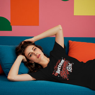 T-shirt Fille aux cerises en bas – Cerise Rétro