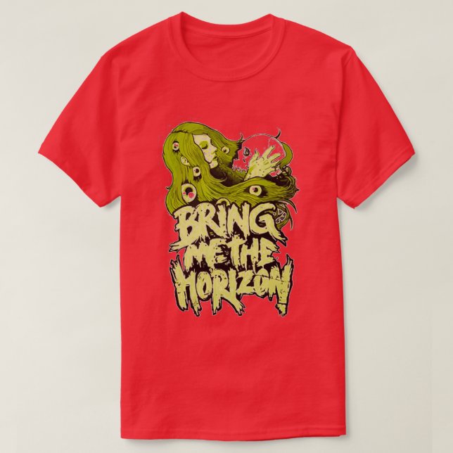 T-shirt fille aux cheveux verts (Design devant)