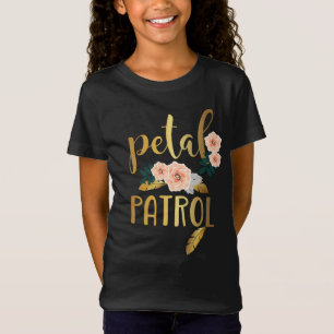 T-Shirt Fille aux Fleurs Demoiselle d'Honneur Patrouille d