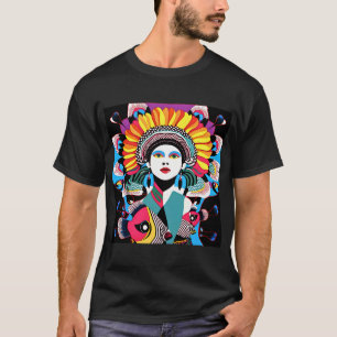 T-shirt fille aux poissons colorés