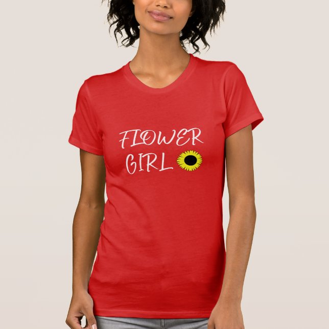 T-shirt Fille aux tournesols  (Devant)