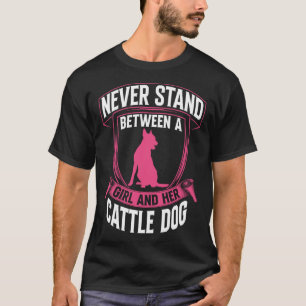 T-shirt Fille avec Australian Cattle Dog Queensland Heeler