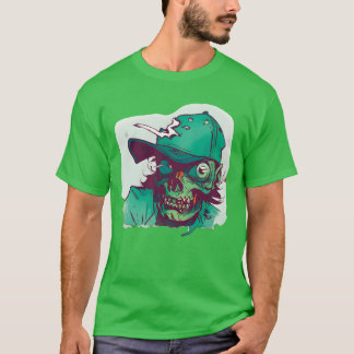 T-shirt Fille avec chapeau zombie