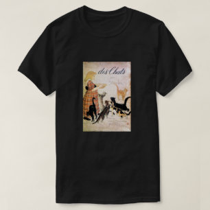 T-shirt Fille avec chats, Alexandre Steinlen
