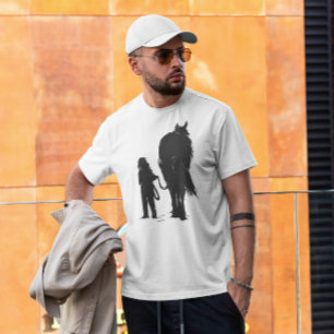 T-shirt Fille avec cheval