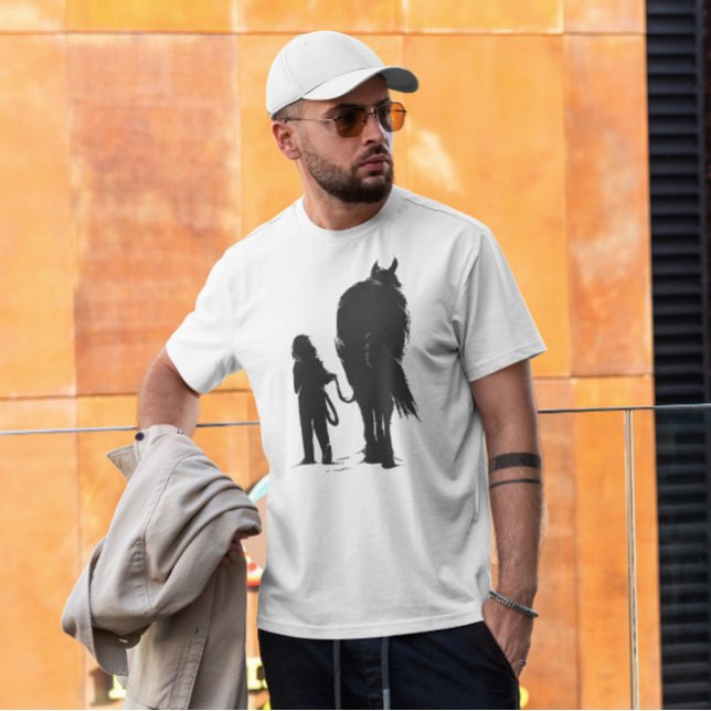 T-shirt Fille avec cheval (Créateur téléchargé)