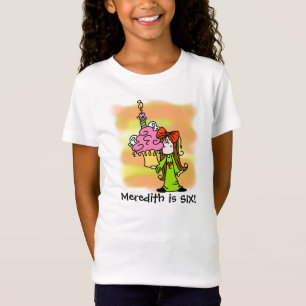 T-shirt Fille Avec Cupcake Personnalisable Anniver