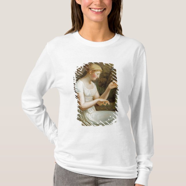 T-shirt Fille avec des fleurs (Devant)