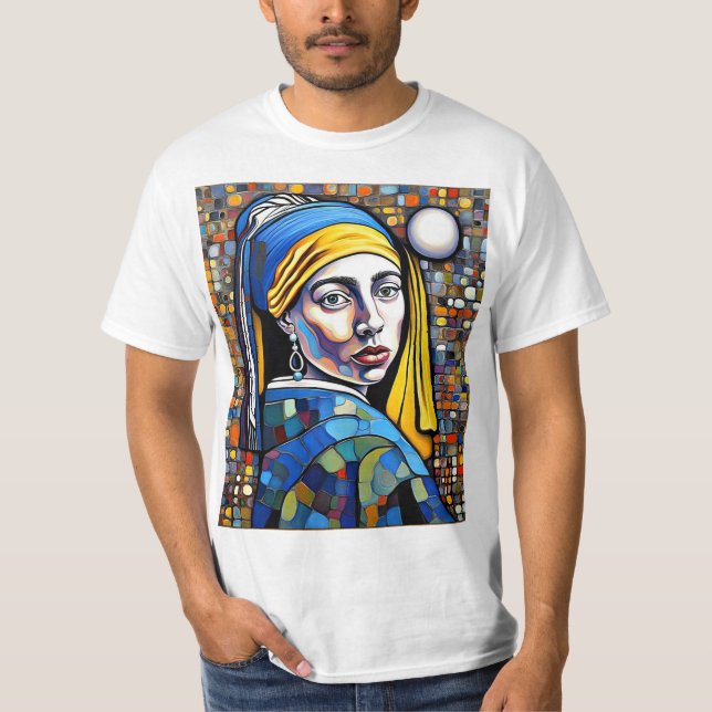 T-shirt Fille avec la perle à oreille 1 (Devant)