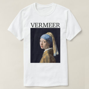 T-shirt Fille avec la perle oreille Vermeer