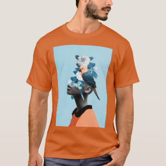 T-shirt Fille avec perroquet