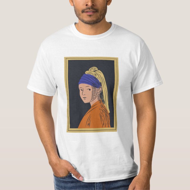 T-shirt Fille avec une oreille perle (Devant)