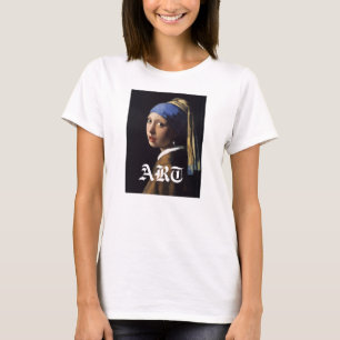 T-shirt Fille avec une peinture de boucle d'oreille de
