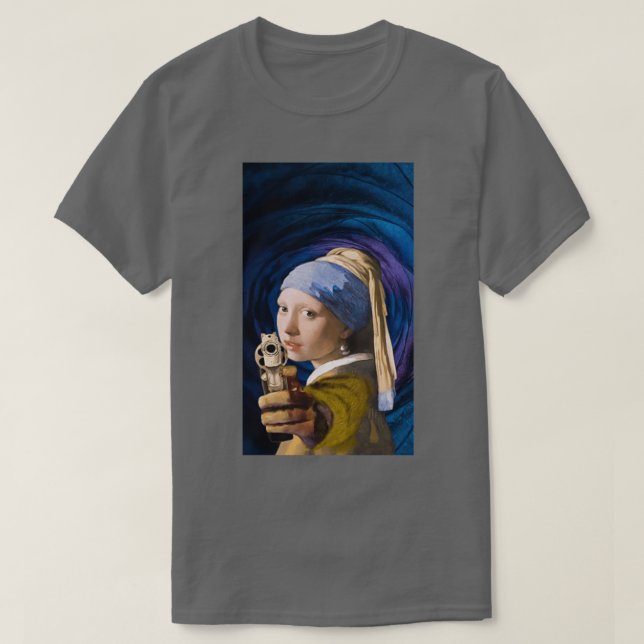 T-shirt Fille Avec Une Perle Élevant (Design devant)