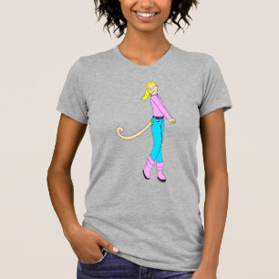 T-shirt fille avec une queue