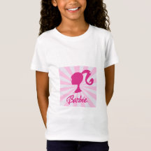 T-shirt Fille Barbie Silhouette Rose - Style