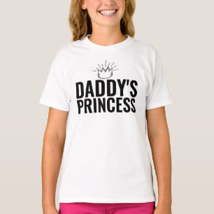 T-SHIRT FILLE BÉBÉ PRINCESSE À PAPA