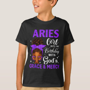 T-shirt Fille Bélier Stepping Anniversaire Femmes Noires A