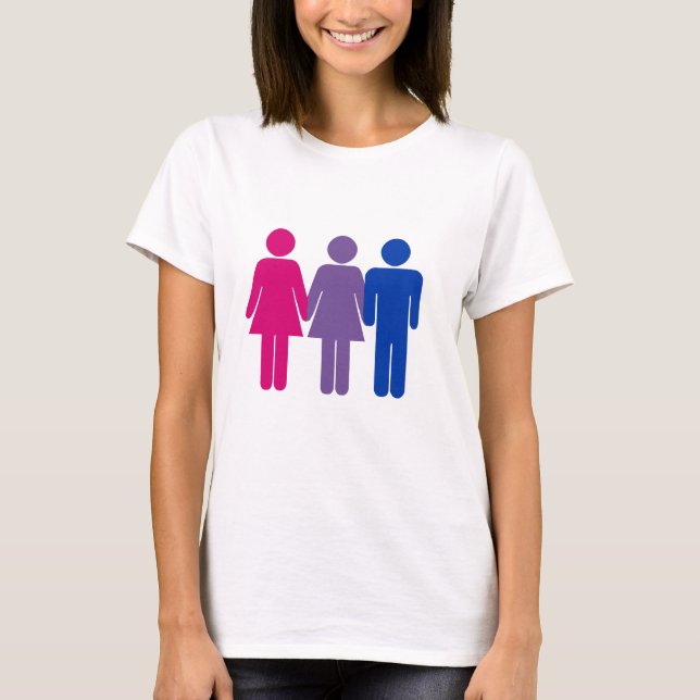 T-shirt Fille bisexuelle (Devant)