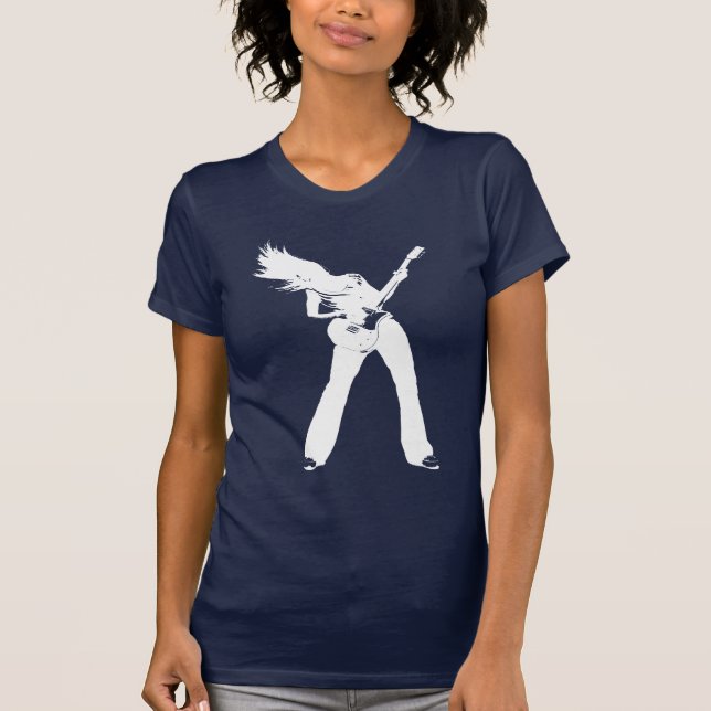 T-shirt Fille blanche de roche (Devant)