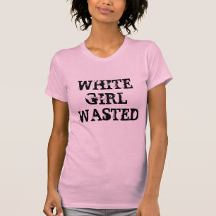 T-shirt Fille blanche gaspillée