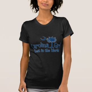 T-shirt Fille bleue de la Caroline meilleure au monde