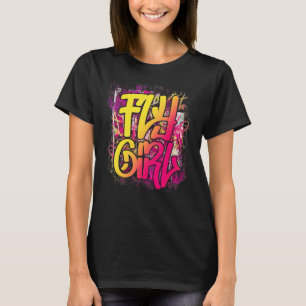 T-shirt Fille branchée 80s 90s Hip Hop Old School Filles