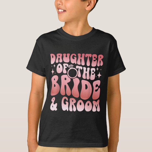 T-shirt Fille branchée des mariés fille  (Devant)