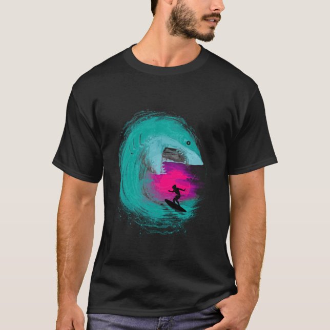 T-shirt Fille cadeau attaque de requin (Devant)