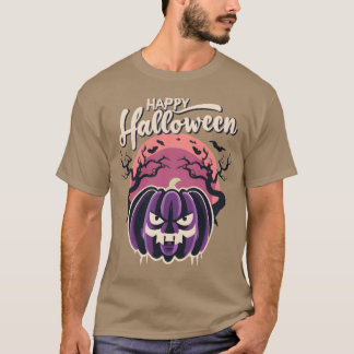 T-shirt fille cadeau d'halloween heureux