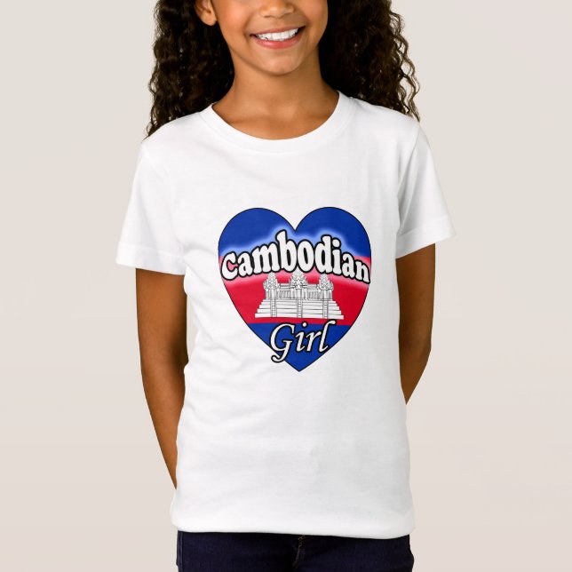 T-Shirt Fille cambodgienne (Devant)