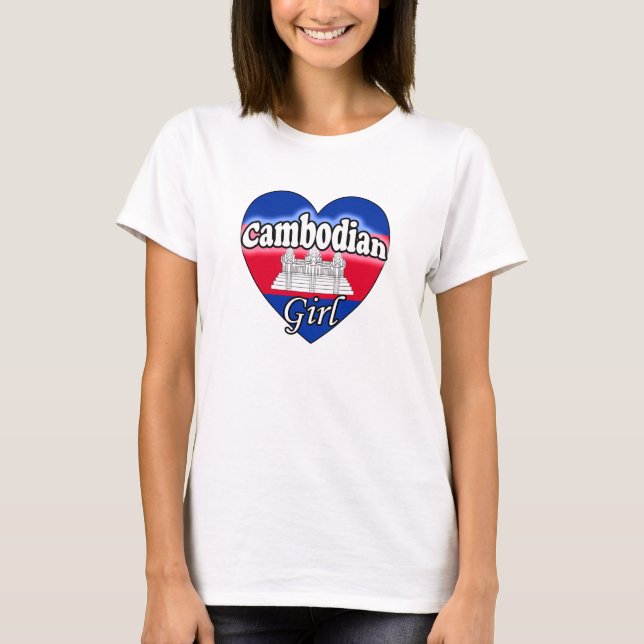 T-shirt Fille cambodgienne (Devant)