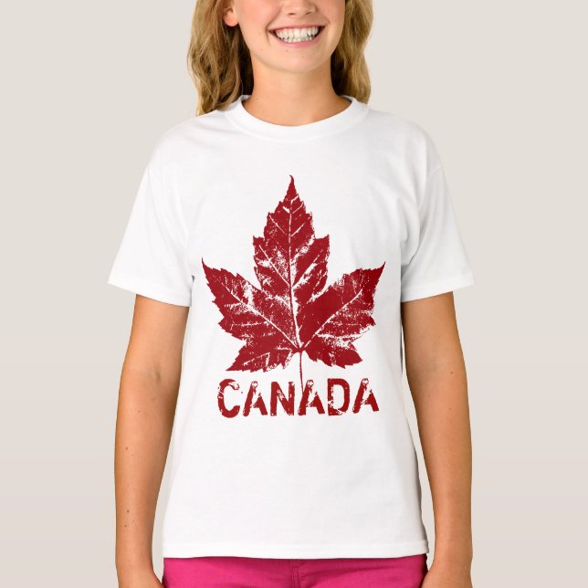 T-shirt Fille Canada Sweatshirt Chemises souvenirs pour en (Devant)
